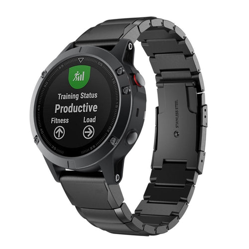 สายนาฬิกาเหล็กแบบถอดประกอบได้อย่างรวดเร็วสำหรับ Garmin Fenix 5 22mm, For Garmin Fenix 5