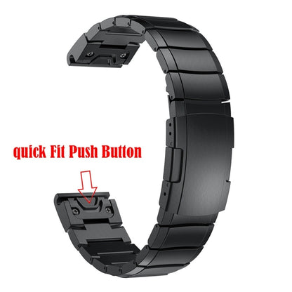 สายนาฬิกาเหล็กแบบถอดประกอบได้อย่างรวดเร็วสำหรับ Garmin Fenix 5 22mm, For Garmin Fenix 5