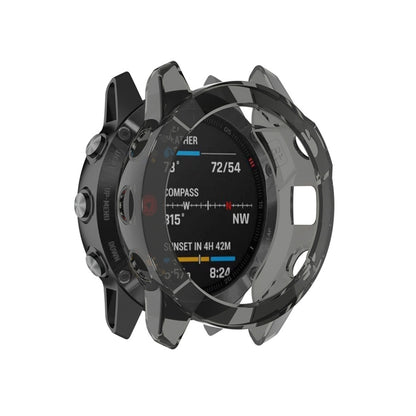 สำหรับเคสป้องกันสมาร์ทวอทช์ Garmin Fenix 6 TPU ครอบคลุมครึ่งหนึ่ง, For Garmin Fenix 6