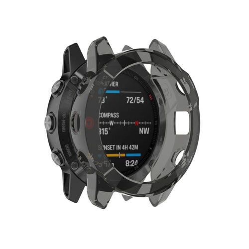 สำหรับเคสป้องกันสมาร์ทวอทช์ Garmin Fenix 6 TPU ครอบคลุมครึ่งหนึ่ง, For Garmin Fenix 6