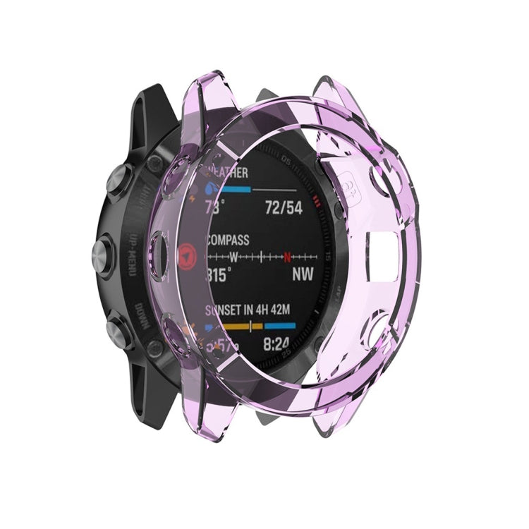 สำหรับเคสป้องกันสมาร์ทวอทช์ Garmin Fenix 6 TPU ครอบคลุมครึ่งหนึ่ง, For Garmin Fenix 6