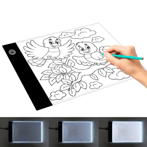2.2W 5V LED สามระดับความสว่าง A5 อะคริลิค USB คัดลอกบอร์ด Anime Sketch Drawing Sketchpad
