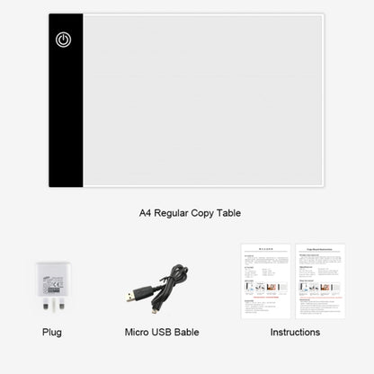 2.2W 5V LED สามระดับความสว่าง A5 อะคริลิค USB คัดลอกบอร์ด Anime Sketch Drawing Sketchpad