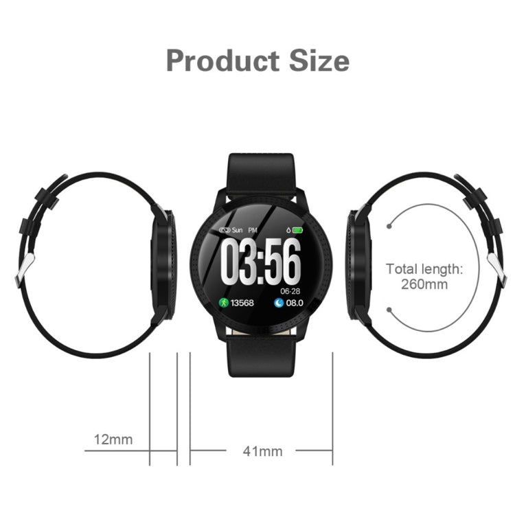 CF18 1.22 นิ้วหน้าจอสี IPX67 สมาร์ทวอทช์บลูทูธกันน้ำ, รองรับการแจ้งเตือนการโทร/ การตรวจสอบอัตราการเต้นของหัวใจ / การตรวจสอบความดันโลหิต / การตรวจสอบการนอนหลับ