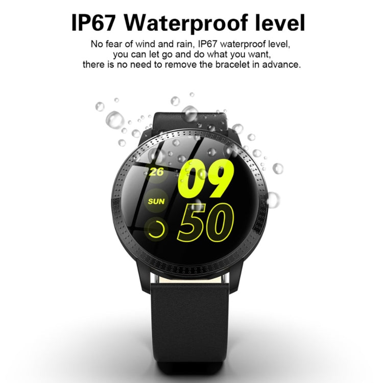 CF18 1.22 นิ้วหน้าจอสี IPX67 สมาร์ทวอทช์บลูทูธกันน้ำ, รองรับการแจ้งเตือนการโทร/ การตรวจสอบอัตราการเต้นของหัวใจ / การตรวจสอบความดันโลหิต / การตรวจสอบการนอนหลับ