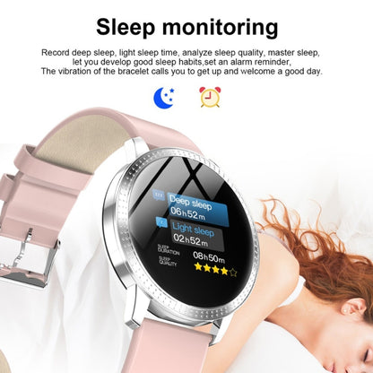 CF18 1.22 นิ้วหน้าจอสี IPX67 สมาร์ทวอทช์บลูทูธกันน้ำ, รองรับการแจ้งเตือนการโทร/ การตรวจสอบอัตราการเต้นของหัวใจ / การตรวจสอบความดันโลหิต / การตรวจสอบการนอนหลับ