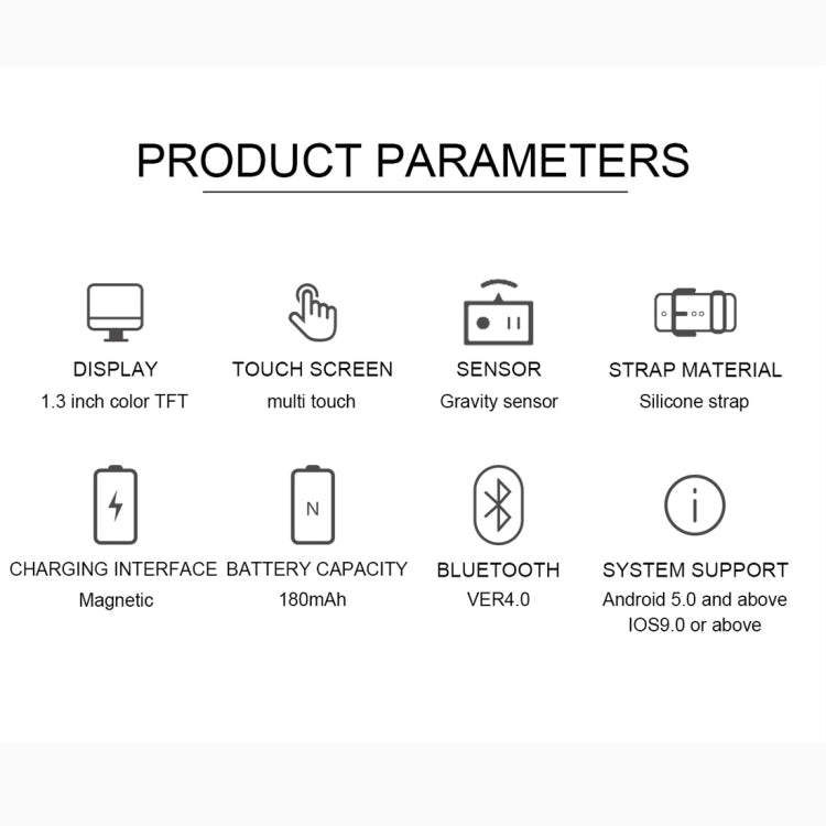 X16 1.3 นิ้วหน้าจอสี TFT IP67 สมาร์ทวอทช์บลูทู ธ กันน้ำรองรับการแจ้งเตือนการโทร / การตรวจสอบอัตราการเต้นของหัวใจ / การตรวจสอบความดันโลหิต / การตรวจสอบการนอนหลับ (สีดำ)