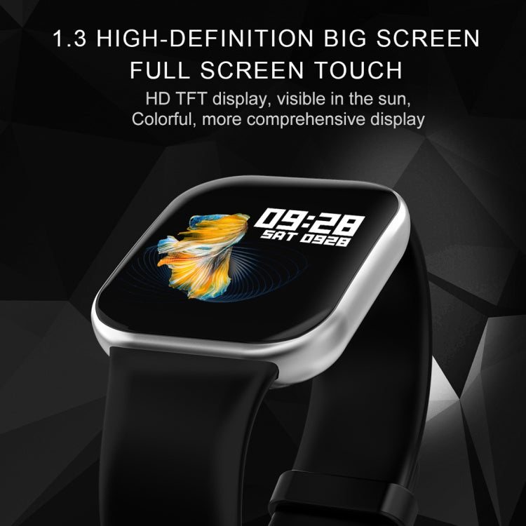 X16 1.3 นิ้วหน้าจอสี TFT IP67 สมาร์ทวอทช์บลูทู ธ กันน้ำรองรับการแจ้งเตือนการโทร / การตรวจสอบอัตราการเต้นของหัวใจ / การตรวจสอบความดันโลหิต / การตรวจสอบการนอนหลับ (สีดำ)