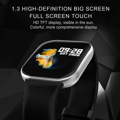 X16 1.3 นิ้วหน้าจอสี TFT IP67 สมาร์ทวอทช์บลูทู ธ กันน้ำรองรับการแจ้งเตือนการโทร / การตรวจสอบอัตราการเต้นของหัวใจ / การตรวจสอบความดันโลหิต / การตรวจสอบการนอนหลับ (สีดำ)