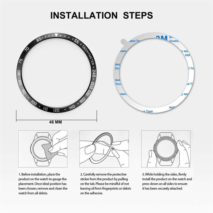 Dial Steel Protective Frame สำหรับ Galaxy Watch 46mm, 46mm