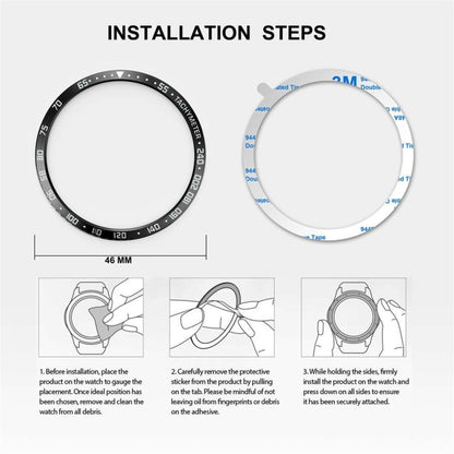 Dial Steel Protective Frame สำหรับ Galaxy Watch 46mm, 46mm