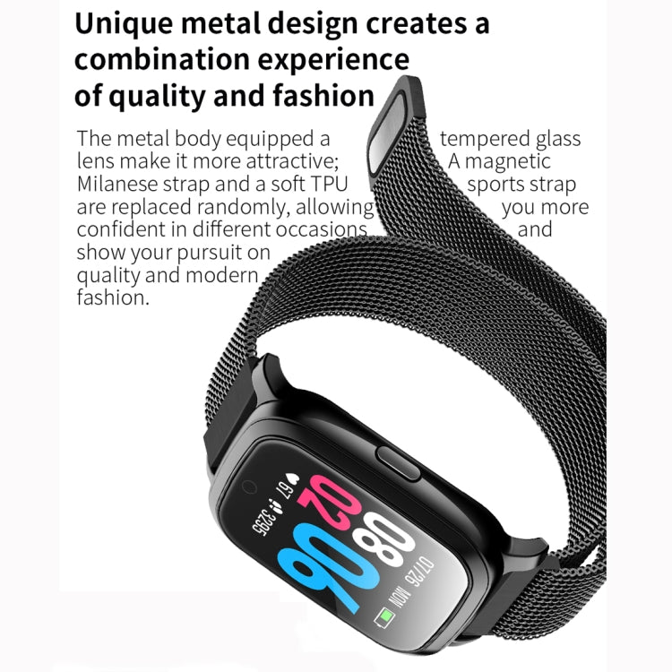 CV06 1.3 นิ้วหน้าจอสี TFT TPU Watch Band สร้อยข้อมืออัจฉริยะ, รองรับการแจ้งเตือนการโทร / การตรวจสอบอัตราการเต้นของหัวใจ / การตรวจสอบความดันโลหิต / การตรวจสอบการนอนหลับ / การตรวจสอบออกซิเจนในเลือด