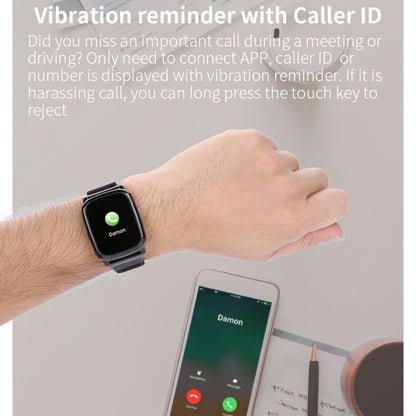 CV06 1.3 นิ้วหน้าจอสี TFT TPU Watch Band สร้อยข้อมืออัจฉริยะ, รองรับการแจ้งเตือนการโทร / การตรวจสอบอัตราการเต้นของหัวใจ / การตรวจสอบความดันโลหิต / การตรวจสอบการนอนหลับ / การตรวจสอบออกซิเจนในเลือด