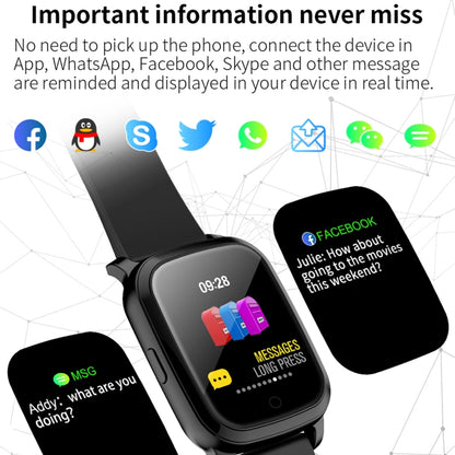 CV06 1.3 นิ้วหน้าจอสี TFT TPU Watch Band สร้อยข้อมืออัจฉริยะ, รองรับการแจ้งเตือนการโทร / การตรวจสอบอัตราการเต้นของหัวใจ / การตรวจสอบความดันโลหิต / การตรวจสอบการนอนหลับ / การตรวจสอบออกซิเจนในเลือด