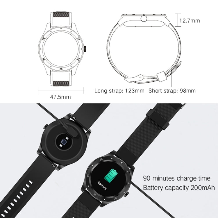 S6 1.3 นิ้ว IPS หน้าจอสีสมาร์ทวอทช์รองรับการตรวจสอบอัตราการเต้นของหัวใจ / การตรวจสอบความดันโลหิต / การตรวจสอบการนอนหลับ / วงจรสรีรวิทยาหญิง
