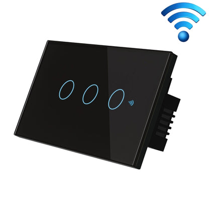 TC120 Wifi สวิตช์ไฟอัจฉริยะกระจกหน้าจอสัมผัสแผงควบคุมเสียงสวิตช์ผนังไร้สายทำงานร่วมกับ Alexa Echo / Google Home