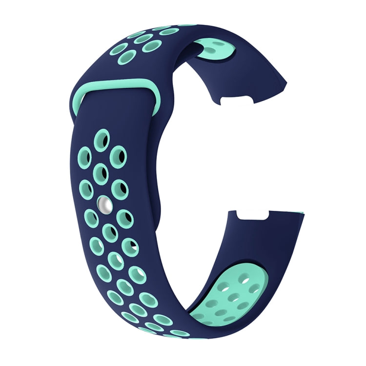 สายนาฬิกาซิลิโคนรูกลมสองสีสำหรับ Fitbit Charge 3 ขนาดสายนาฬิกา:130-195มม