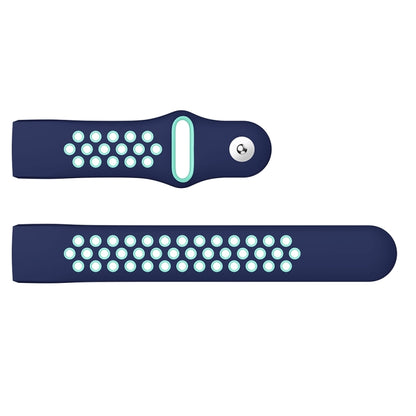 สายนาฬิกาซิลิโคนรูกลมสองสีสำหรับ Fitbit Charge 3 ขนาดสายนาฬิกา:130-195มม