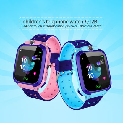 Q12B สมาร์ทวอทช์หน้าจอสีขนาด 1.44 นิ้วสำหรับเด็กรองรับการวางตำแหน่ง LBS / การโทรออกสองทาง / การปฐมพยาบาลด้วยปุ่มเดียว / การตรวจสอบด้วยเสียง / แอพ Setracker