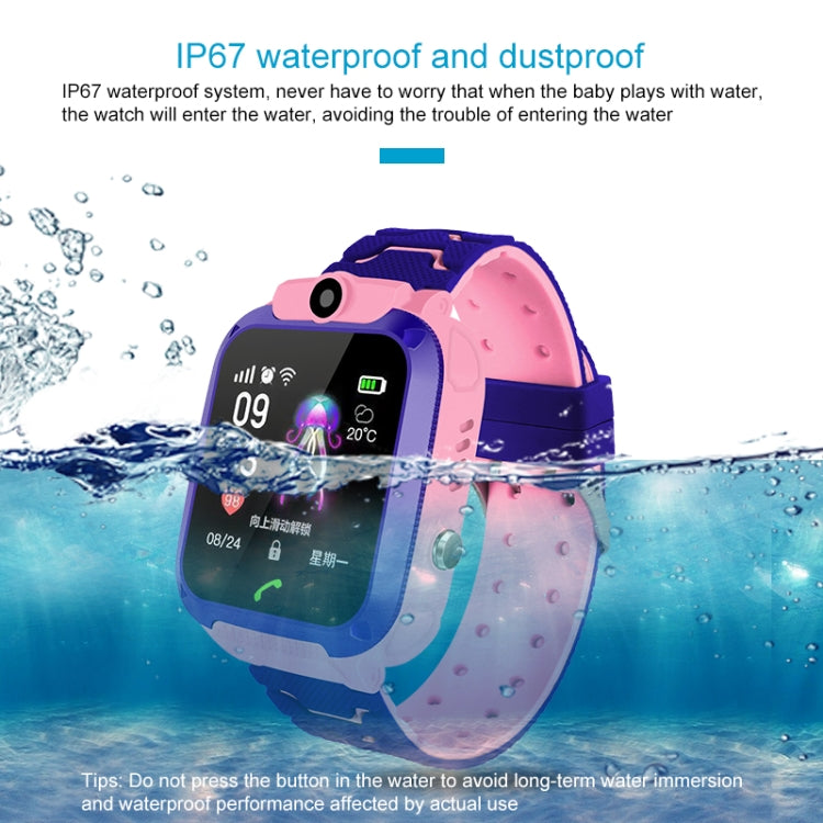Q120 สมาร์ทวอทช์หน้าจอสี 1.44 นิ้วสำหรับเด็กกันน้ำ IP67 รองรับการวางตำแหน่ง LBS / การโทรออกสองทาง / การปฐมพยาบาลด้วยปุ่มเดียว / การตรวจสอบด้วยเสียง / แอพ Setracker