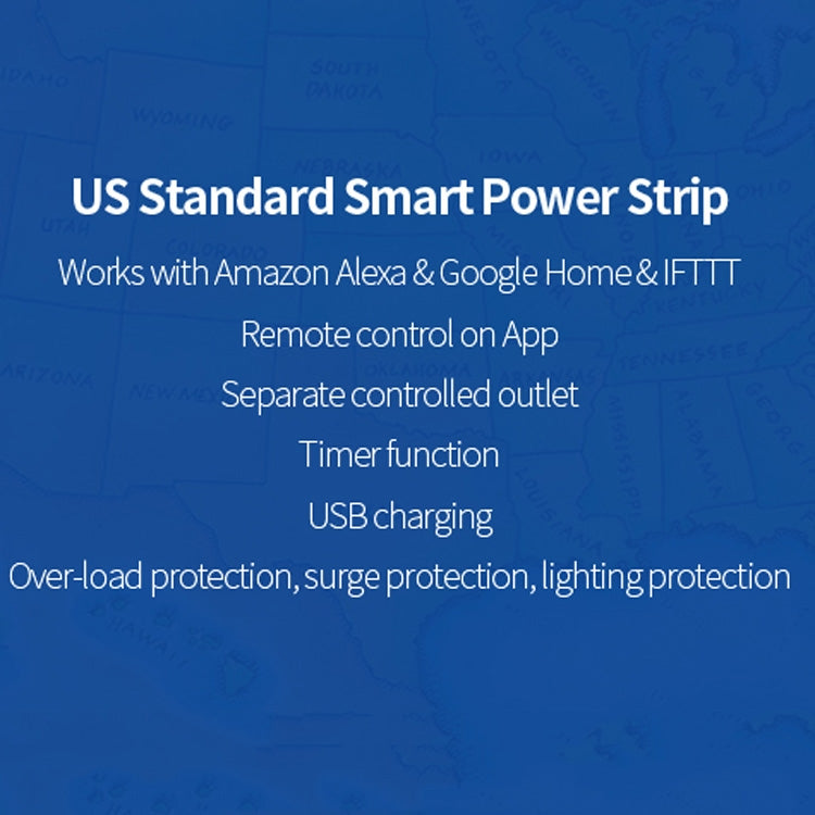 XS-A24 WiFi ปลั๊กเสียบไฟอัจฉริยะรีโมทคอนโทรลไร้สายสวิตช์ไฟจับเวลาพร้อมพอร์ต USB เข้ากันได้กับ Alexa และ Google Home รองรับ iOS และ Android ปลั๊ก US
