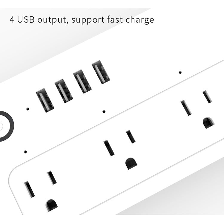 XS-A24 WiFi ปลั๊กเสียบไฟอัจฉริยะรีโมทคอนโทรลไร้สายสวิตช์ไฟจับเวลาพร้อมพอร์ต USB เข้ากันได้กับ Alexa และ Google Home รองรับ iOS และ Android ปลั๊ก US