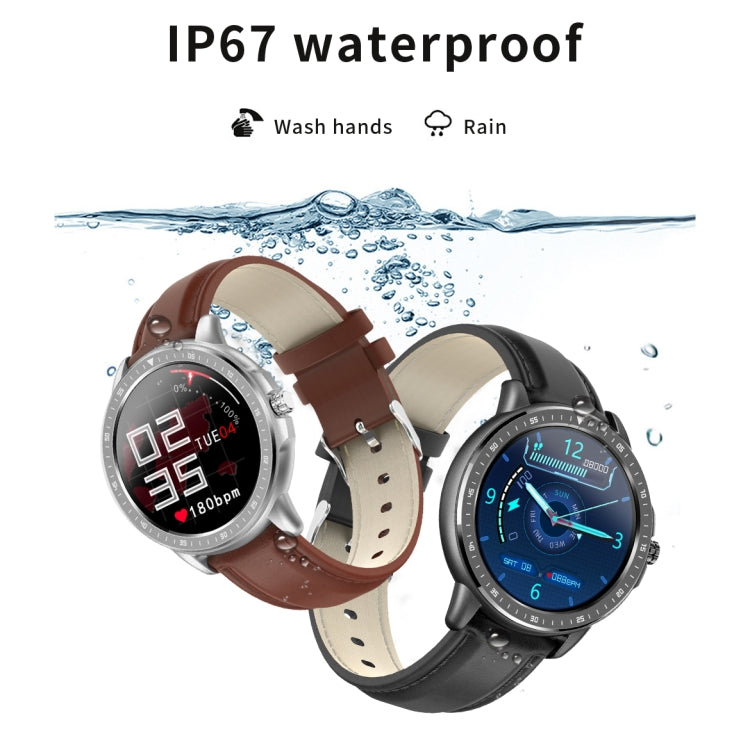 CF19 1.3 นิ้ว IPS สีหน้าจอสัมผัสสมาร์ทวอทช์, กันน้ำ IP67, รองรับการพยากรณ์อากาศ / เครื่องวัดอัตราการเต้นของหัวใจ / เครื่องวัดการนอนหลับ / การตรวจสอบความดันโลหิต