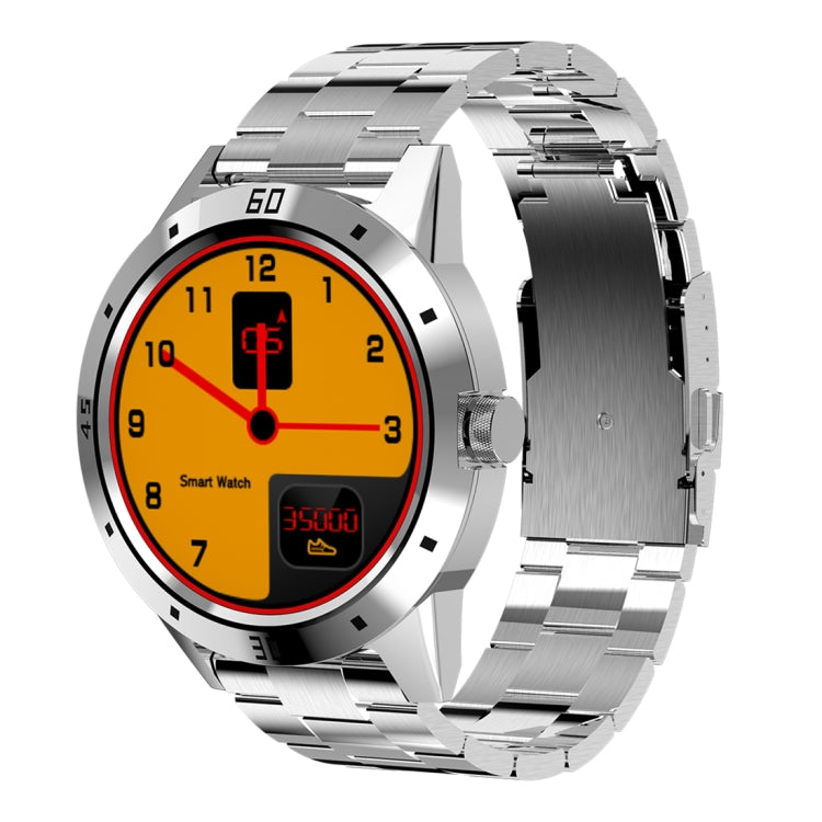 N6 Smart Watch 1.3 นิ้วหน้าจอ TFT MTK2502C Bluetooth4.0, สายนาฬิกาสแตนเลส, รองรับเครื่องวัดอัตราการเต้นของหัวใจ & Pedometer & Sleep Monitor & เตือนอยู่ประจำ, Stainless Steel Watch Strap/Black, Stainless Steel Watch Strap/Silver