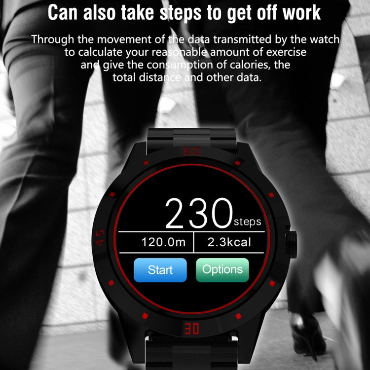 N6 Smart Watch 1.3 นิ้วหน้าจอ TFT MTK2502C Bluetooth4.0, สายนาฬิกาสแตนเลส, รองรับเครื่องวัดอัตราการเต้นของหัวใจ & Pedometer & Sleep Monitor & เตือนอยู่ประจำ, Stainless Steel Watch Strap/Black, Stainless Steel Watch Strap/Silver