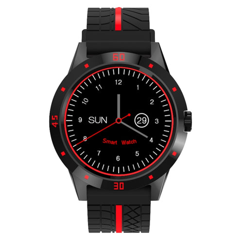 N6 สมาร์ทวอทช์ 1.3 นิ้วหน้าจอ TFT MTK2502C Bluetooth4.0, สายนาฬิกาซิลิโคน, รองรับเครื่องวัดอัตราการเต้นของหัวใจและเครื่องวัดจำนวนก้าวและเครื่องวัดการนอนหลับ & การแจ้งเตือนอยู่ประจำ, Silicone Watch Strap/Red, Silicone Watch Strap/Yellow