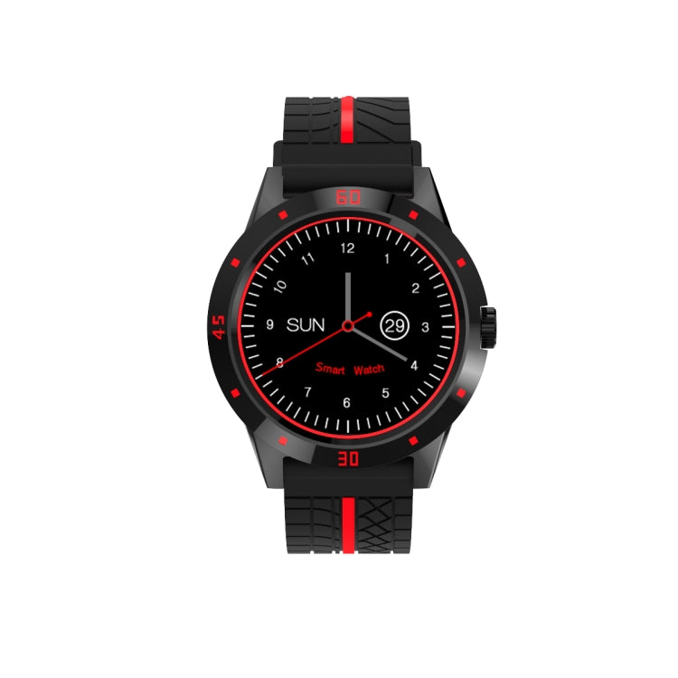 N6 สมาร์ทวอทช์ 1.3 นิ้วหน้าจอ TFT MTK2502C Bluetooth4.0, สายนาฬิกาซิลิโคน, รองรับเครื่องวัดอัตราการเต้นของหัวใจและเครื่องวัดจำนวนก้าวและเครื่องวัดการนอนหลับ & การแจ้งเตือนอยู่ประจำ, Silicone Watch Strap/Red, Silicone Watch Strap/Yellow