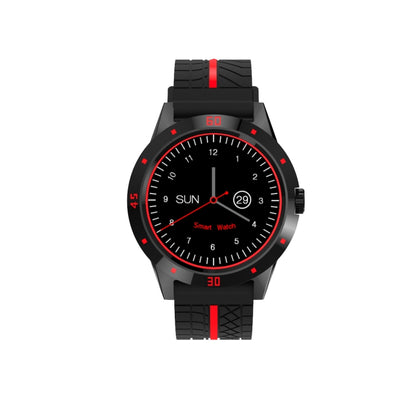 N6 สมาร์ทวอทช์ 1.3 นิ้วหน้าจอ TFT MTK2502C Bluetooth4.0, สายนาฬิกาซิลิโคน, รองรับเครื่องวัดอัตราการเต้นของหัวใจและเครื่องวัดจำนวนก้าวและเครื่องวัดการนอนหลับ & การแจ้งเตือนอยู่ประจำ, Silicone Watch Strap/Red, Silicone Watch Strap/Yellow