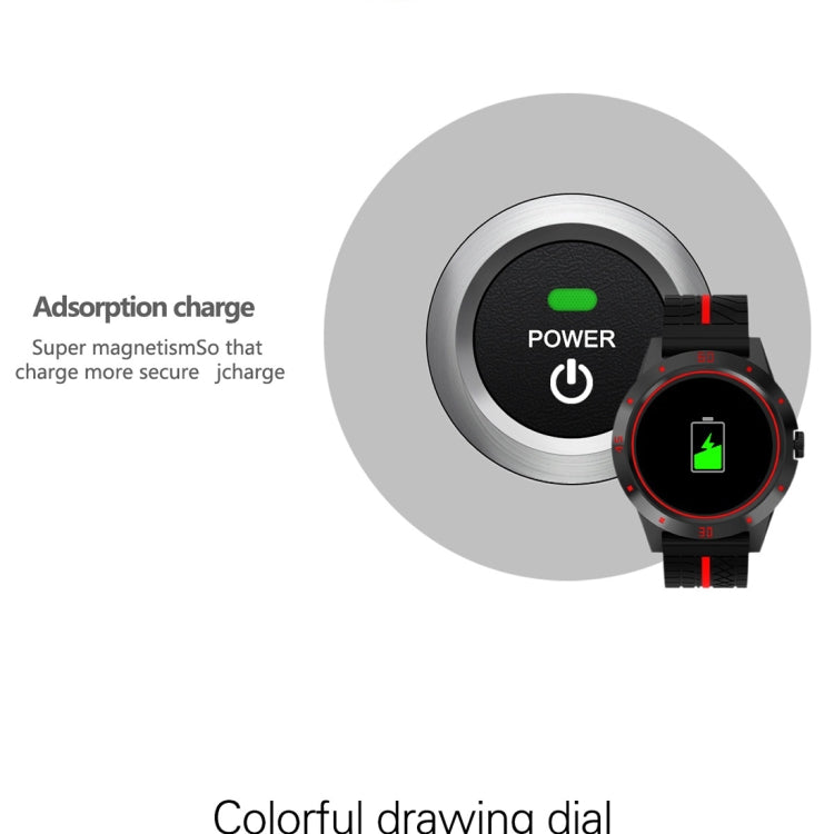 N6 สมาร์ทวอทช์ 1.3 นิ้วหน้าจอ TFT MTK2502C Bluetooth4.0, สายนาฬิกาซิลิโคน, รองรับเครื่องวัดอัตราการเต้นของหัวใจและเครื่องวัดจำนวนก้าวและเครื่องวัดการนอนหลับ & การแจ้งเตือนอยู่ประจำ, Silicone Watch Strap/Red, Silicone Watch Strap/Yellow