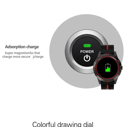 N6 สมาร์ทวอทช์ 1.3 นิ้วหน้าจอ TFT MTK2502C Bluetooth4.0, สายนาฬิกาซิลิโคน, รองรับเครื่องวัดอัตราการเต้นของหัวใจและเครื่องวัดจำนวนก้าวและเครื่องวัดการนอนหลับ & การแจ้งเตือนอยู่ประจำ, Silicone Watch Strap/Red, Silicone Watch Strap/Yellow