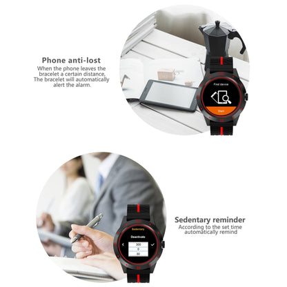N6 สมาร์ทวอทช์ 1.3 นิ้วหน้าจอ TFT MTK2502C Bluetooth4.0, สายนาฬิกาซิลิโคน, รองรับเครื่องวัดอัตราการเต้นของหัวใจและเครื่องวัดจำนวนก้าวและเครื่องวัดการนอนหลับ & การแจ้งเตือนอยู่ประจำ, Silicone Watch Strap/Red, Silicone Watch Strap/Yellow