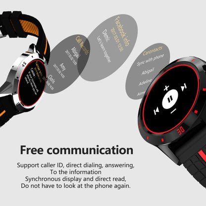 N6 สมาร์ทวอทช์ 1.3 นิ้วหน้าจอ TFT MTK2502C Bluetooth4.0, สายนาฬิกาซิลิโคน, รองรับเครื่องวัดอัตราการเต้นของหัวใจและเครื่องวัดจำนวนก้าวและเครื่องวัดการนอนหลับ & การแจ้งเตือนอยู่ประจำ, Silicone Watch Strap/Red, Silicone Watch Strap/Yellow