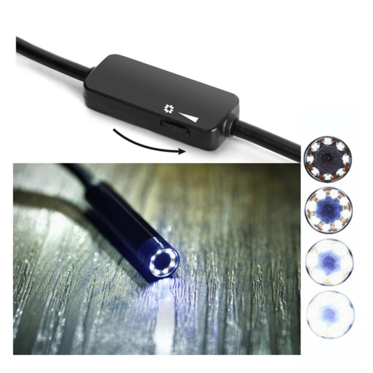 YPC110 8 มม. 2.0MP HD กล้อง WiFi กล้องเอนโดสโคปกล้องตรวจสอบท่องูพร้อม LED 8 ดวง, กันน้ำ IP68, เส้นผ่านศูนย์กลางเลนส์: 8 มม., ความยาว: 3.5 ม., ฮาร์ดไลน์, 3.5m Hard Line