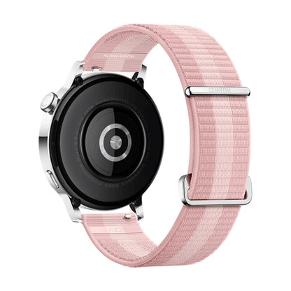 HUAWEI WATCH GT 3 สมาร์ทวอทช์ สายรัดข้อมือแบบถัก 42 มม. หน้าจอ AMOLED ขนาด 1.32 นิ้ว รองรับการตรวจวัดอัตราการเต้นของหัวใจ / GPS / อายุการใช้งานแบตเตอรี่ 7 วัน / NFC, GT 3 42mm Pink