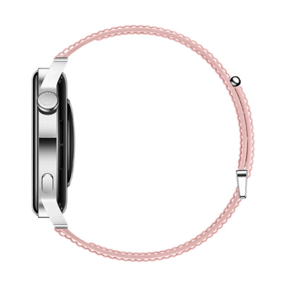 HUAWEI WATCH GT 3 สมาร์ทวอทช์ สายรัดข้อมือแบบถัก 42 มม. หน้าจอ AMOLED ขนาด 1.32 นิ้ว รองรับการตรวจวัดอัตราการเต้นของหัวใจ / GPS / อายุการใช้งานแบตเตอรี่ 7 วัน / NFC, GT 3 42mm Pink