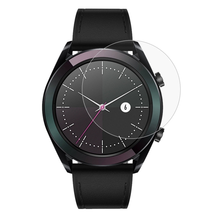 ENKAY Hat-Prince 0.2mm 9H 2.15D ฟิล์มกระจกนิรภัยขอบโค้งสำหรับ Huawei Watch GT 42mm