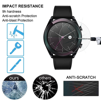 ENKAY Hat-Prince 0.2mm 9H 2.15D ฟิล์มกระจกนิรภัยขอบโค้งสำหรับ Huawei Watch GT 42mm