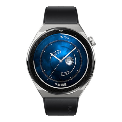 HUAWEI WATCH GT 3 Pro Titanium Smart Watch สายรัดข้อมือหนังแท้ 46 มม. หน้าจอ AMOLED ขนาด 1.43 นิ้ว รองรับ ECG / GPS / อายุการใช้งานแบตเตอรี่ 14 วัน, 46mm Rubber Wristband, 46mm Genuine Leather Wristband