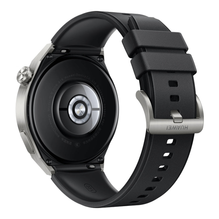 HUAWEI WATCH GT 3 Pro Titanium Smart Watch สายรัดข้อมือหนังแท้ 46 มม. หน้าจอ AMOLED ขนาด 1.43 นิ้ว รองรับ ECG / GPS / อายุการใช้งานแบตเตอรี่ 14 วัน, 46mm Rubber Wristband, 46mm Genuine Leather Wristband
