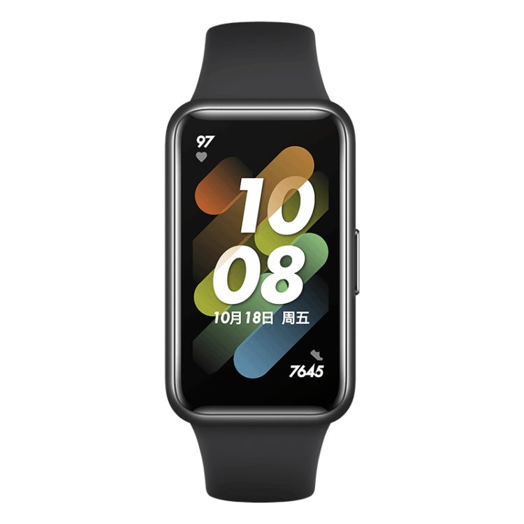 Original HUAWEI Band 7 NFC Edition สมาร์ทวอทช์หน้าจอ AMOLED ขนาด 1.47 นิ้ว รองรับการตรวจสอบออกซิเจนในเลือด / อายุการใช้งานแบตเตอรี่ 14 วัน, NFC / Black, NFC / Pink, NFC / Green