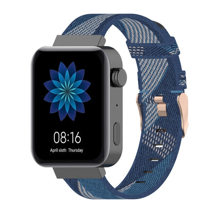 18 มม. ลายสานสายรัดข้อมือไนลอนสายนาฬิกาสำหรับ Xiaomi Mi Watch, Garmin Vivomove 3s / Vivoactive 4s