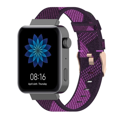 18 มม. ลายสานสายรัดข้อมือไนลอนสายนาฬิกาสำหรับ Xiaomi Mi Watch, Garmin Vivomove 3s / Vivoactive 4s
