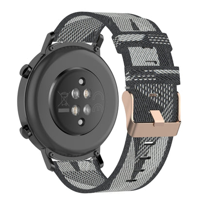 20 มม.ลายสานไนลอนสายรัดข้อมือสายนาฬิกาสำหรับ Huawei GT 2 42 มม./Honor Magic Watch 2 42 มม.