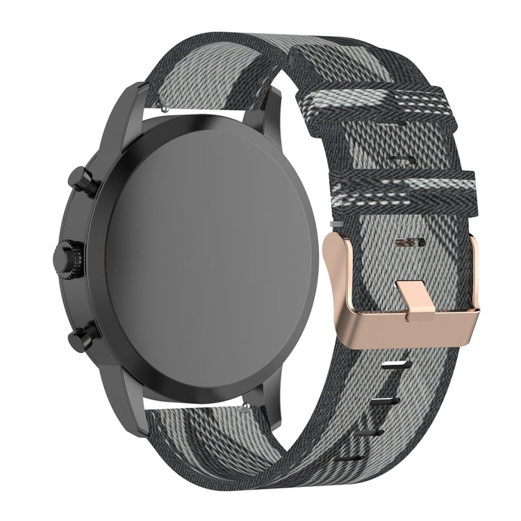 22 มม.ลายสานไนลอนสายรัดข้อมือสำหรับ Fossil Hybrid Smartwatch HR, ชาย Gen 4 Explorist HR & Sport