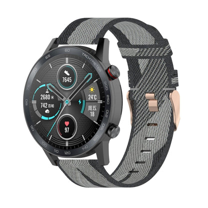 22 มม. ลายสานสายรัดข้อมือไนลอนสายนาฬิกาสำหรับ Huawei GT / GT2 46 มม., Honor Magic Watch 2 46 มม. / Magic