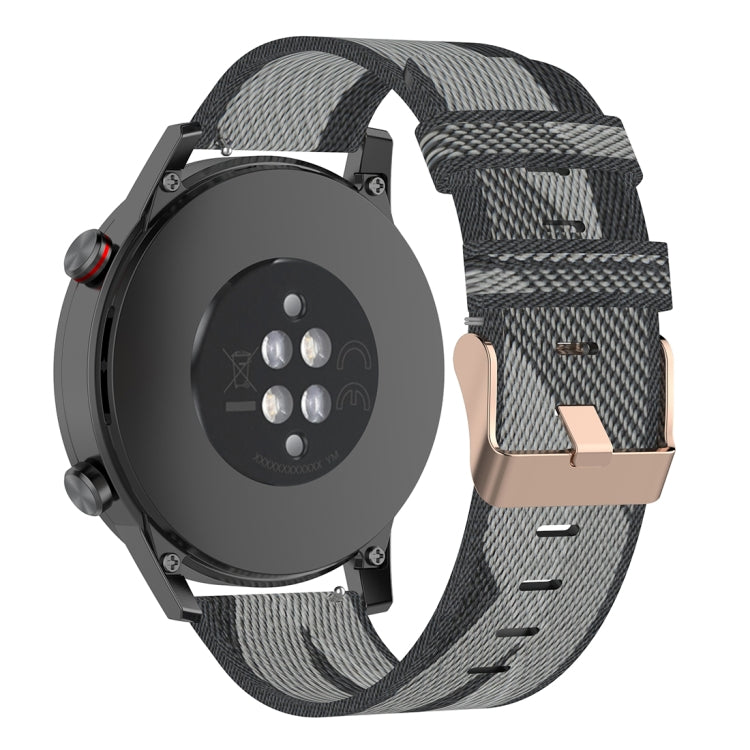 22 มม. ลายสานสายรัดข้อมือไนลอนสายนาฬิกาสำหรับ Huawei GT / GT2 46 มม., Honor Magic Watch 2 46 มม. / Magic